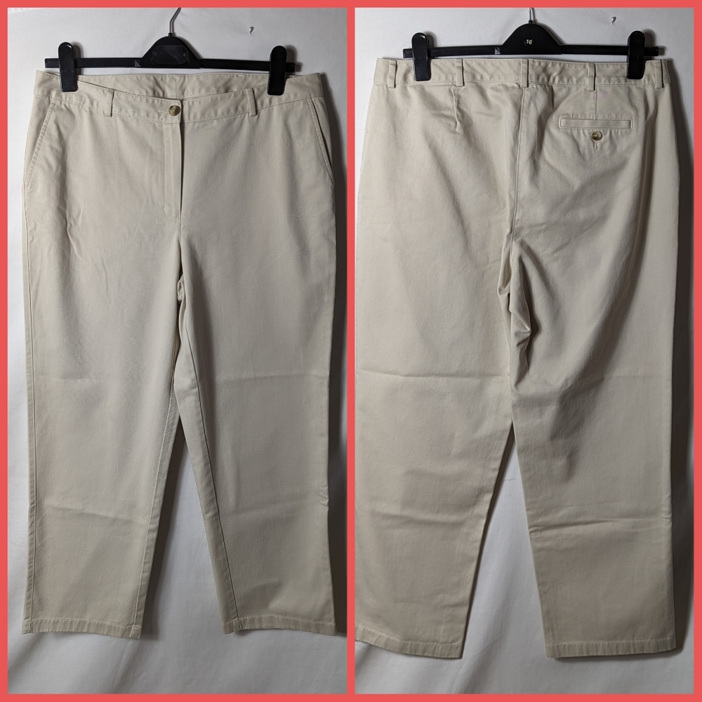L.L. Bean favorite fit cotton chinos sz 16